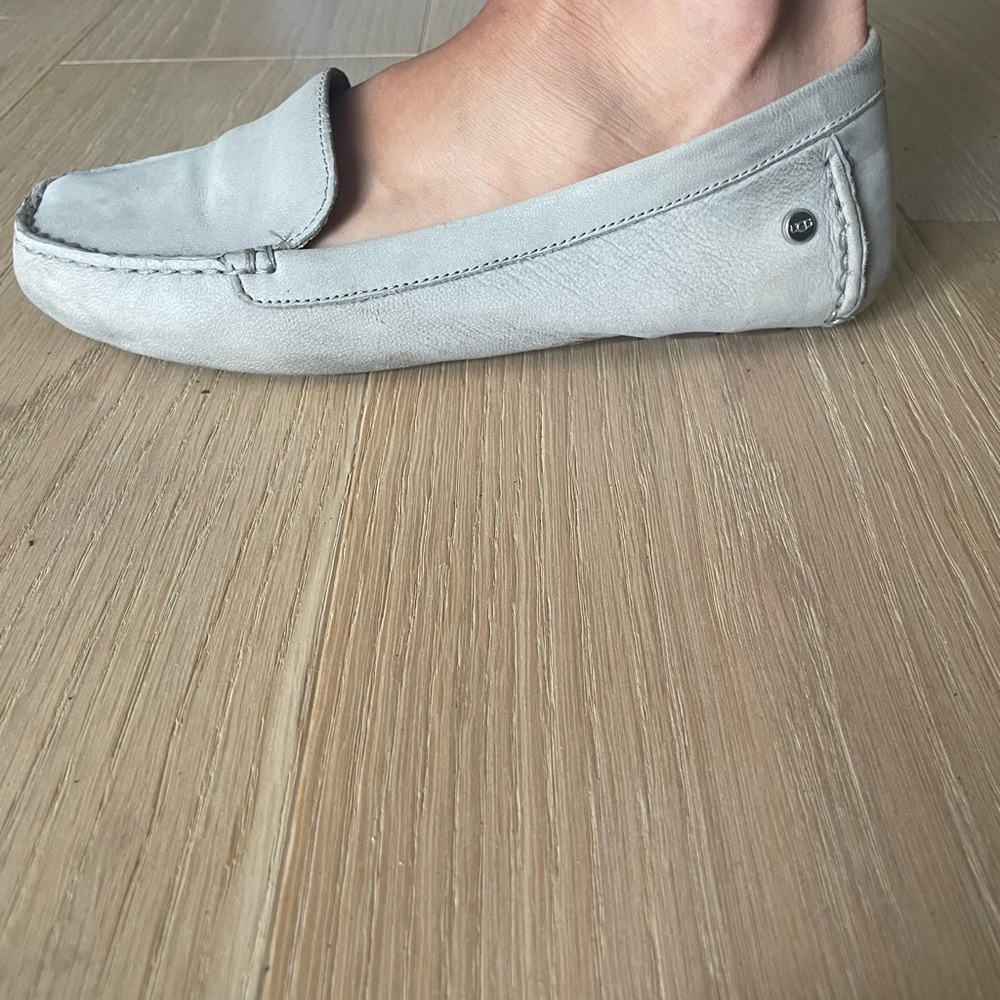 UGG Gray Leather Loafers